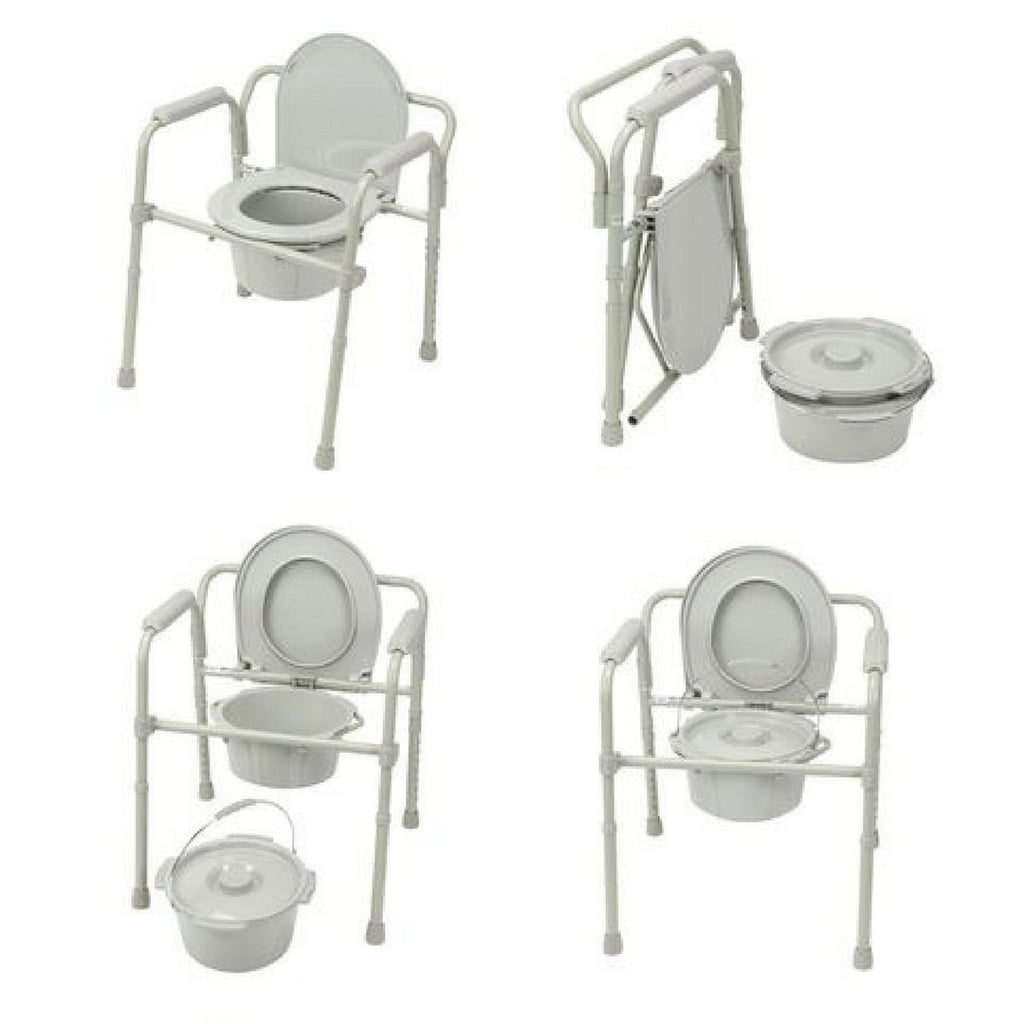 Gray Heavy Duty Bariatric Commode Chair I336176