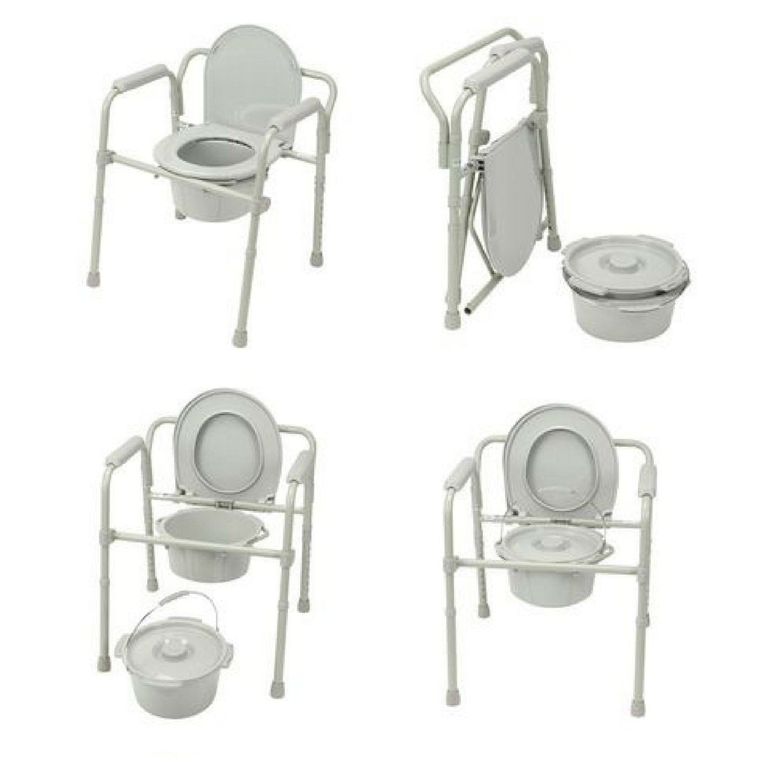 Gray Heavy Duty Bariatric Commode Chair I336176