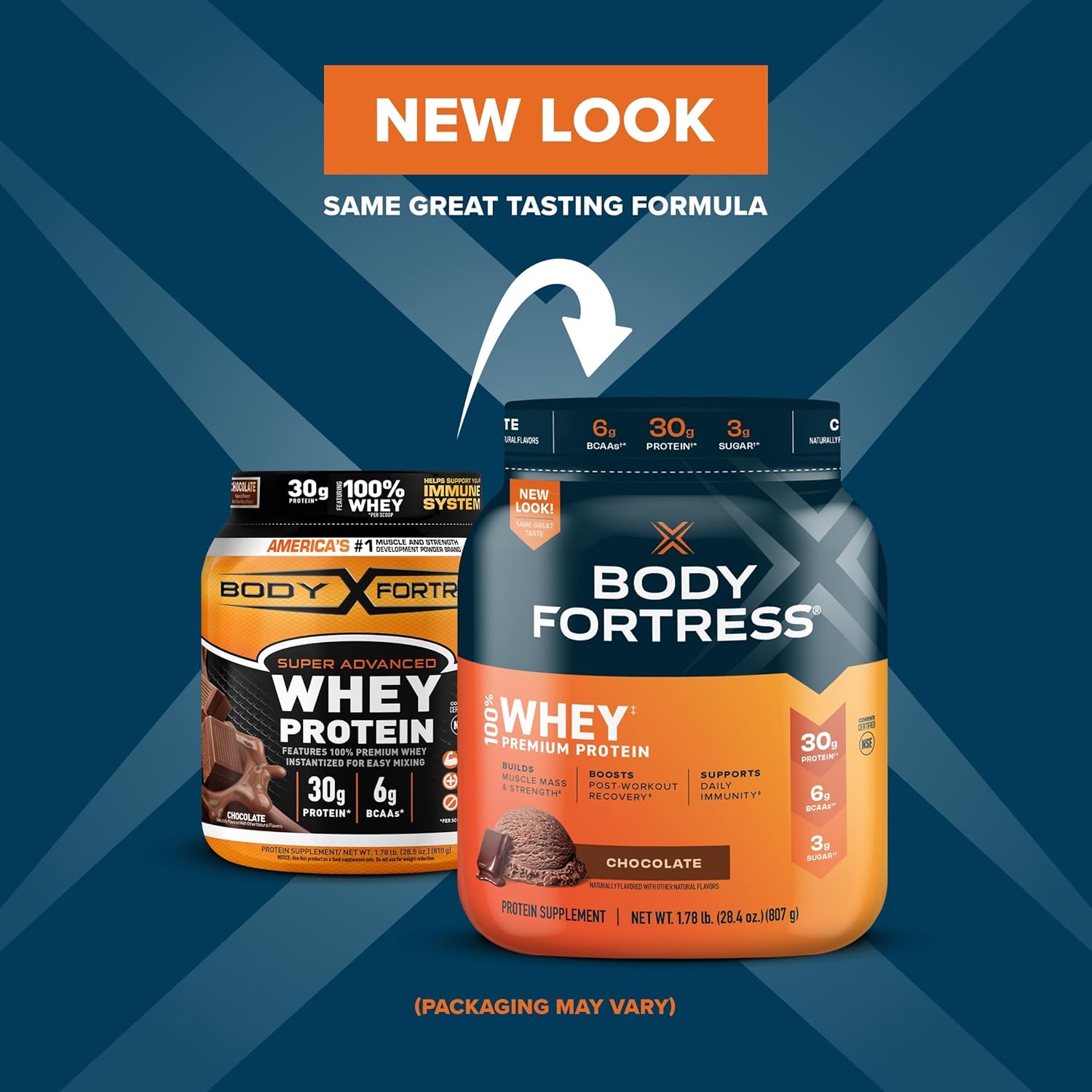 Vanilla and Chocolate Whey Protein Powder, 1.74lbs and 1.78lbs F68457