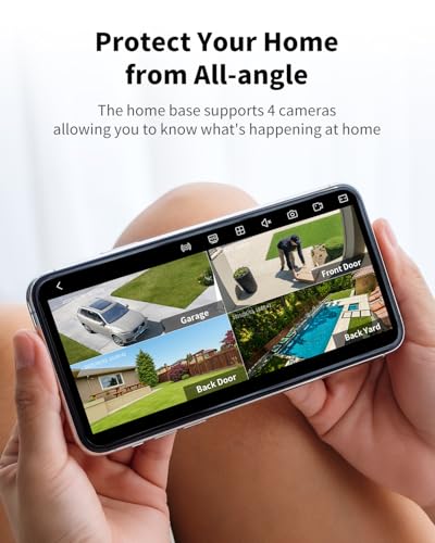 2 Cam Kit Solar Powered 2K Color Night Vision Security Cameras R348