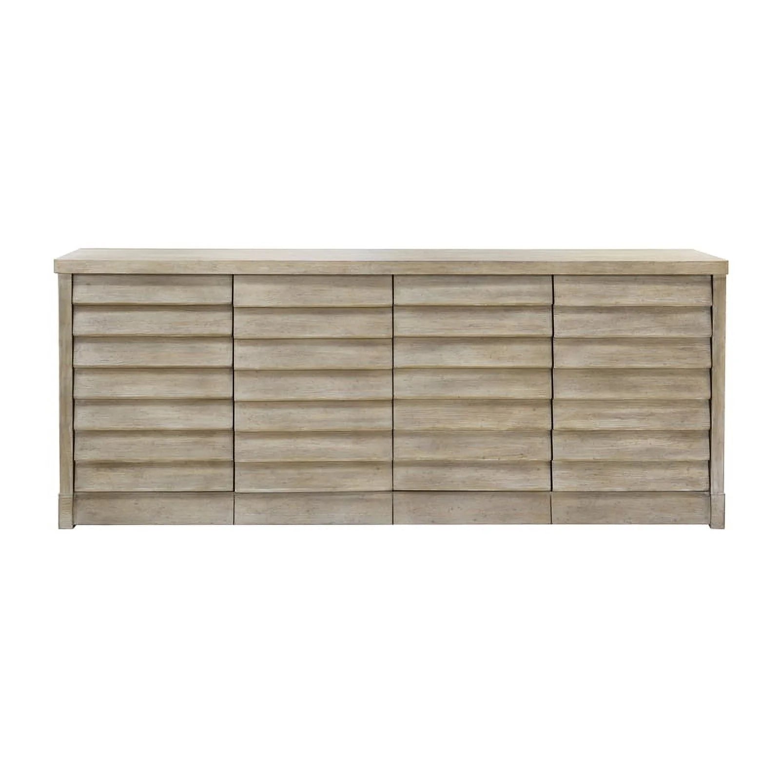 Natural Sand Finish 4 Door Wood Credenza P631794