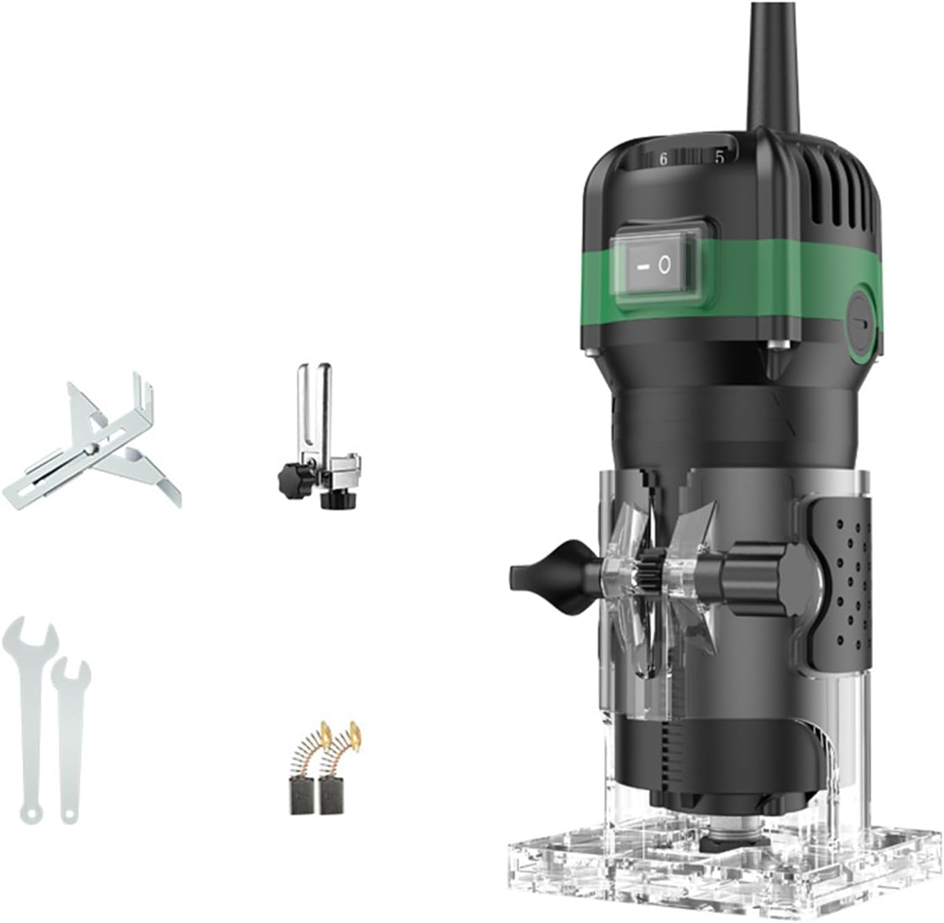 Electric Hand Trimmer Router 33000RPM 110V 800W 6.35mm Collets O24311