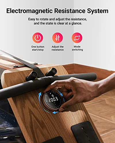 Foldable Wooden Rowing Machine J509746