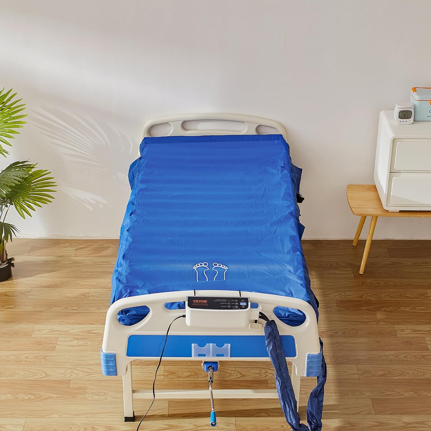 Alternating Air Pressure Mattress, Dual-Layer Pad for Hospital Beds, 450LBS Loading with Electric Quiet Pump X168690