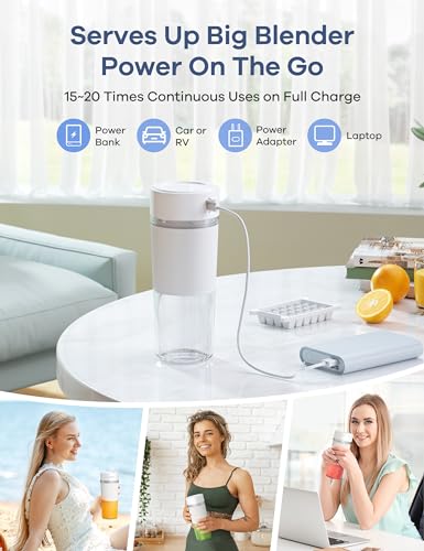 Portable 10oz Personal Blender with Ice Crusher Blade J69235