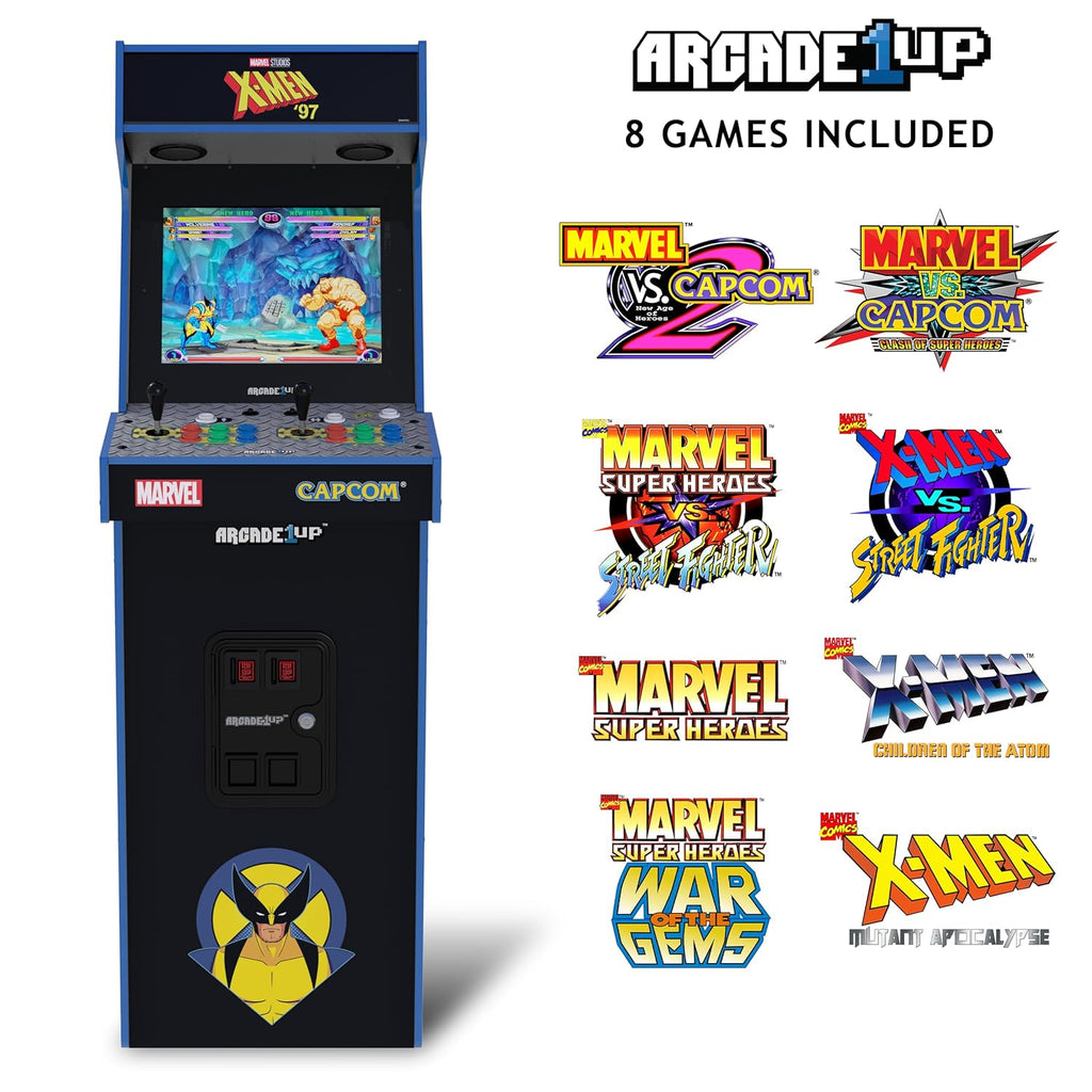 Over 5-Foot-Tall Deluxe Arcade Machine with Over 8 Classic Games B8202