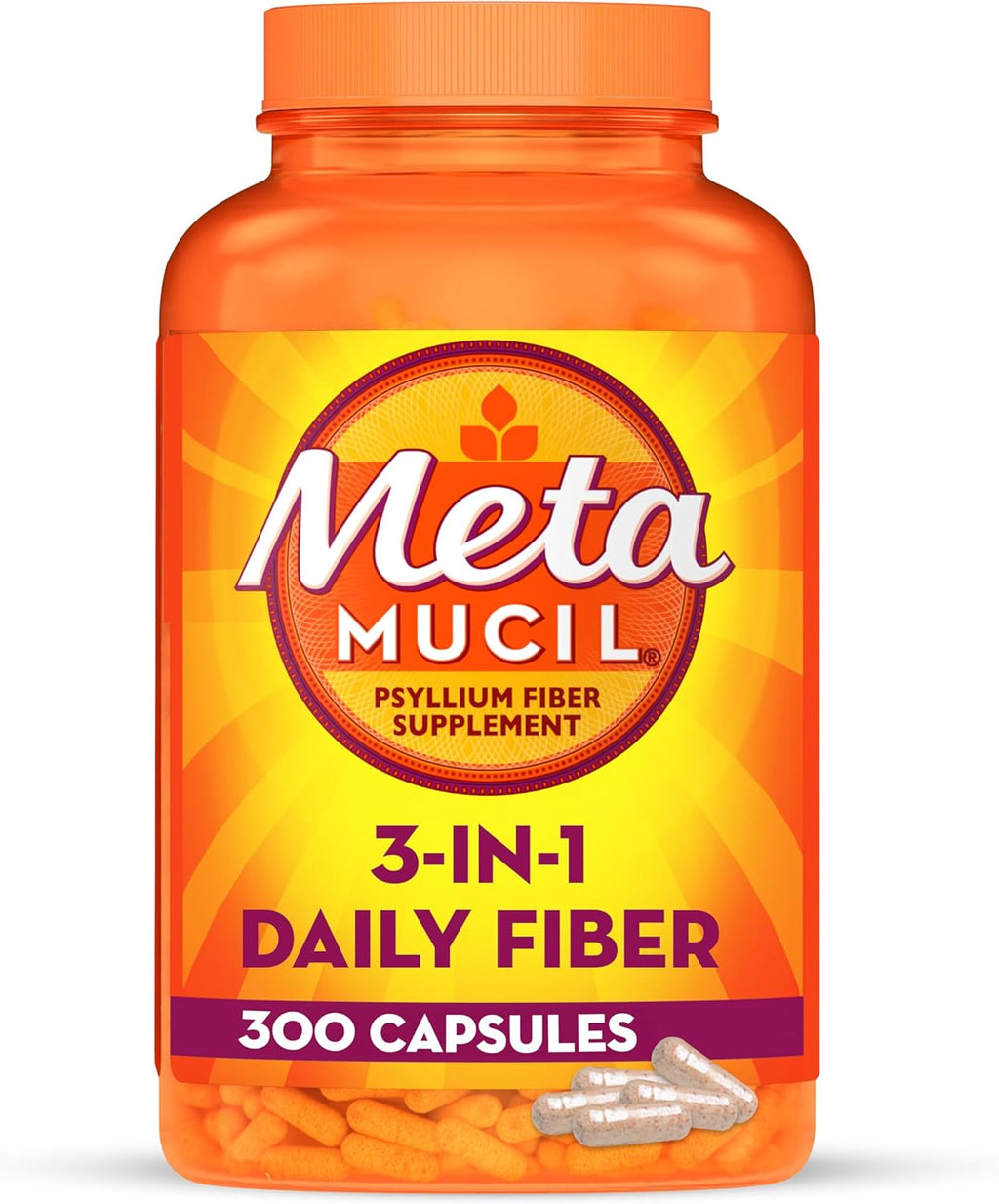 300ct Psyllium Husk Fiber Capsules B33164