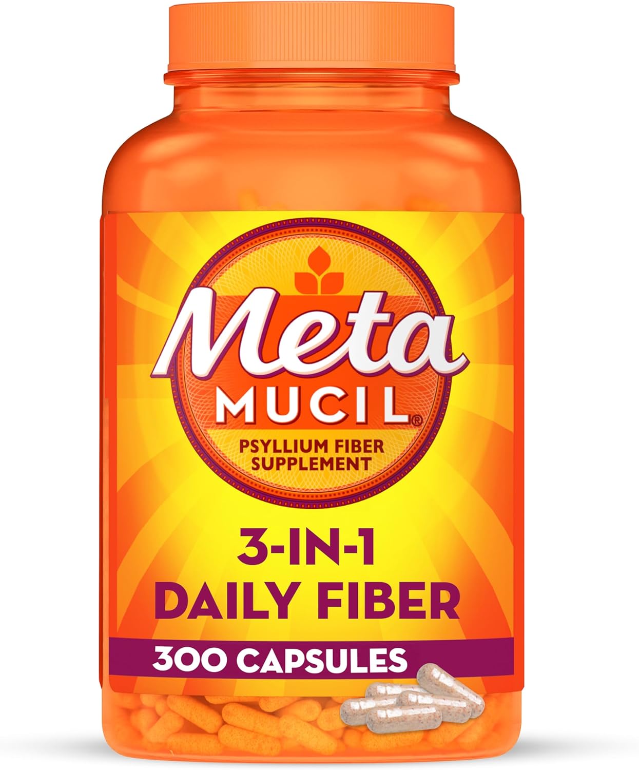 300ct Psyllium Husk Fiber Capsules B33164