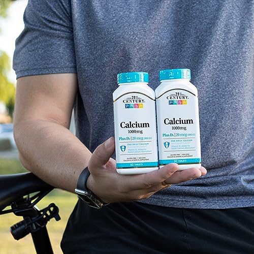Calcium Plus D Tablets, 1000 mg, 90 Count (Pack of 2) G7325