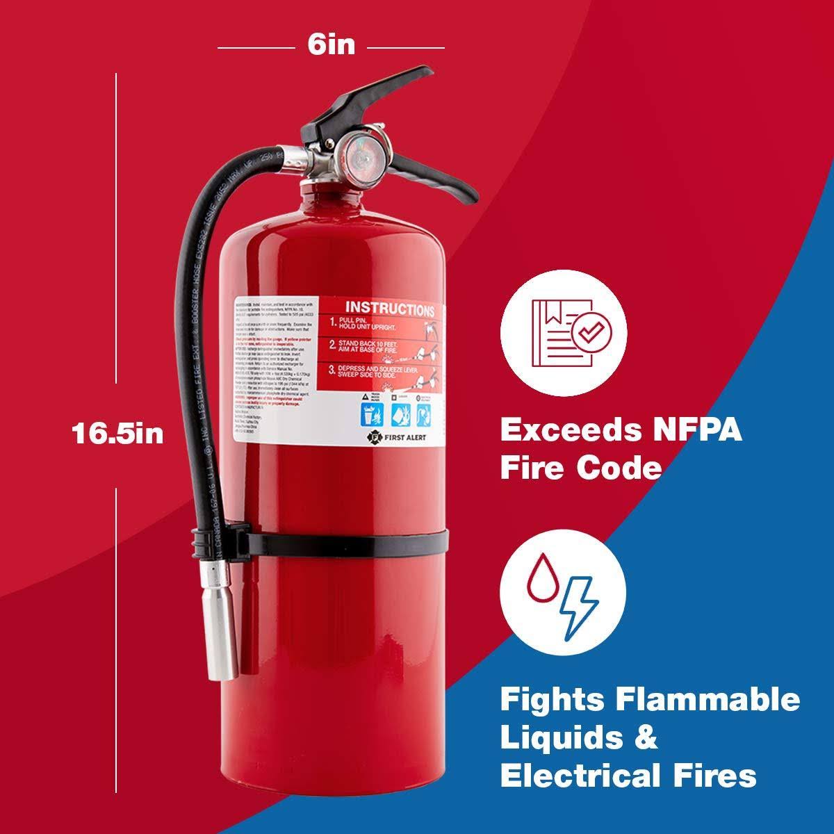 Commercial Fire Extinguisher, Red N454495