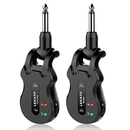 Black 5.8 Wireless Guitar Transmitter Receiver 4 Channels H80463