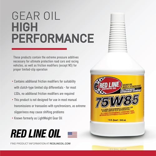 75W85 GL-5 Full Synthetic Gear Oil - 1 Quart T145